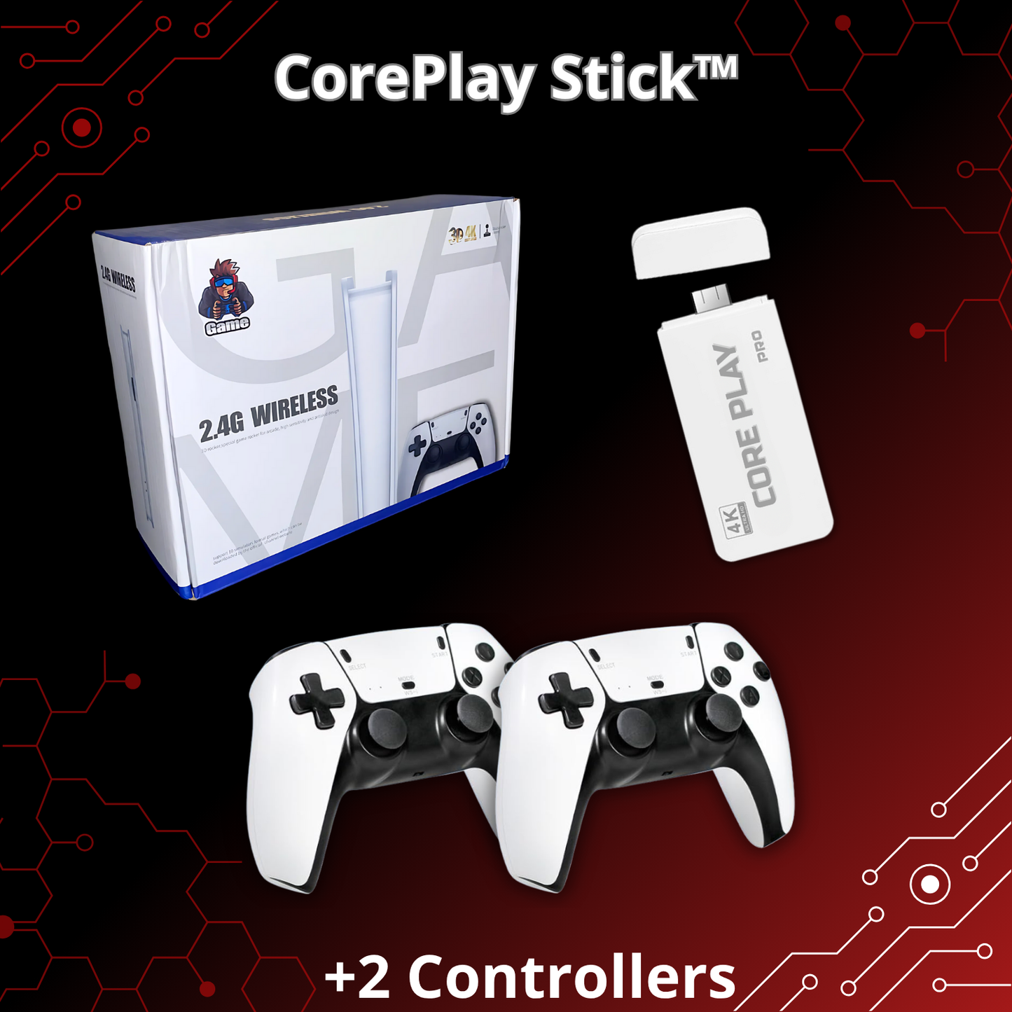 CorePlay Stick™ | 30.000 Legendarische Games in Één Krachtige Stick